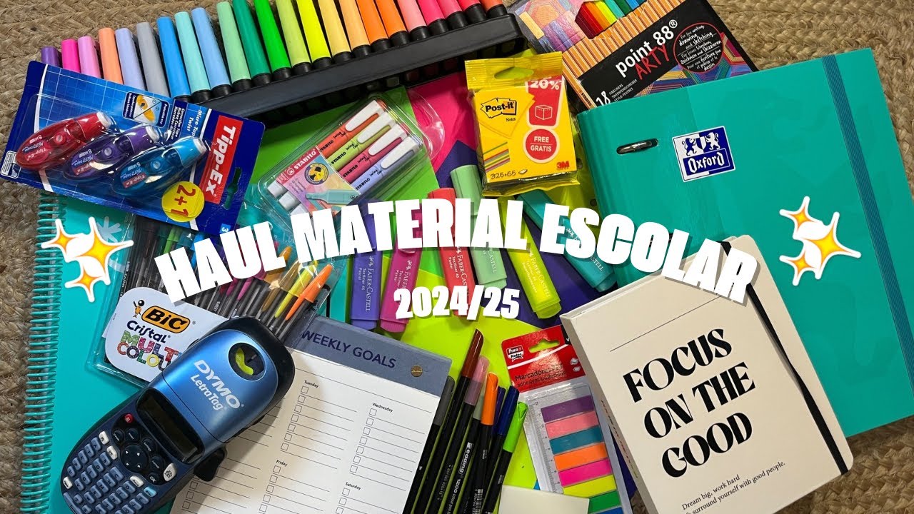 HAUL de MATERIAL ESCOLAR 24/25 🎒✏️ @pablo rs