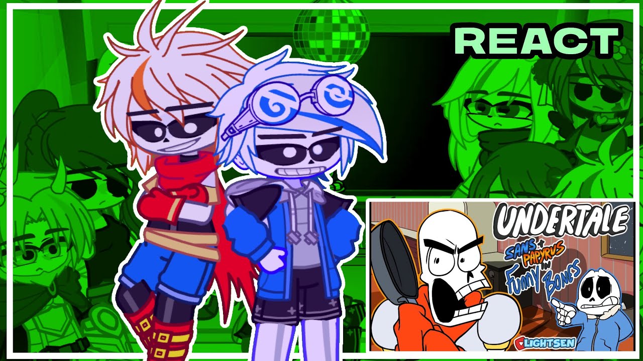 Personagens Undertale: React Undertale funny Bones \\Animated Short//