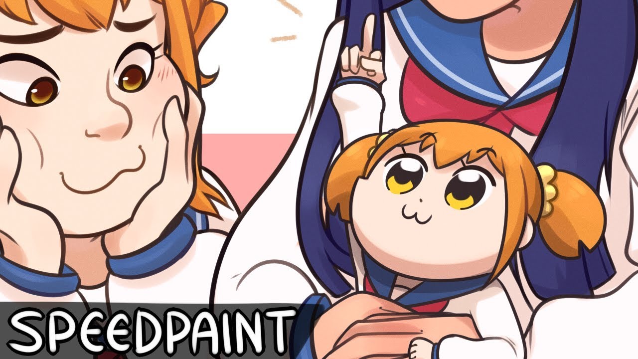 Pipimi and Popuko - Pop Team Epic (SPEEDPAINT)