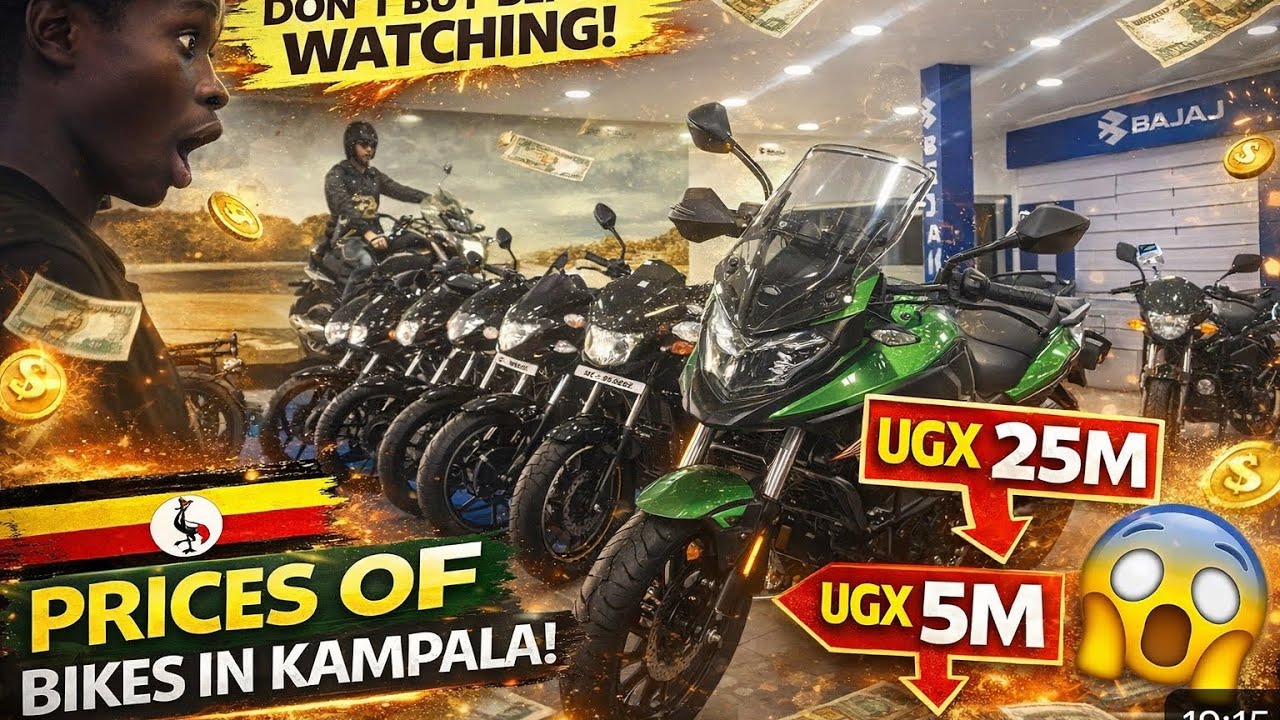 🇺🇬ЦЕНЫ НА СУПЕРМОТОЦИКЛЫ В КАМПАЛЕ (BAJAJ BIKES)