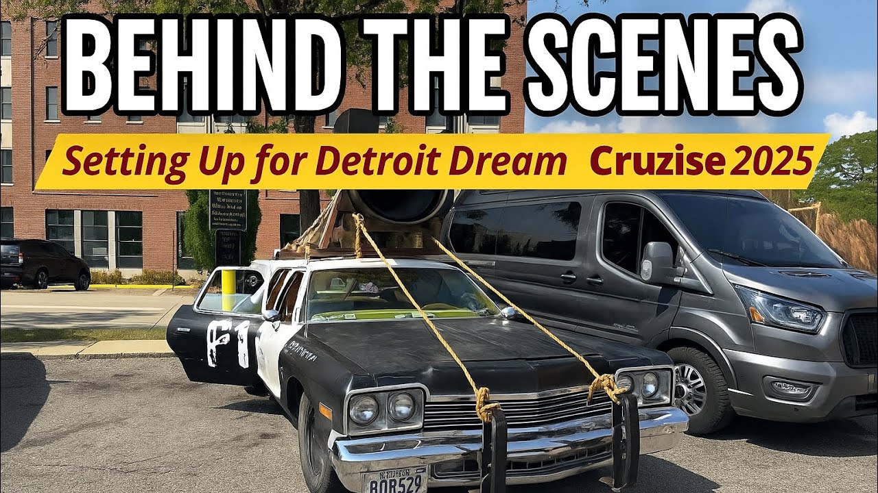 Behind the Scenes at Dream Cruise 2025 – Thursday Set Up on Woodward Ave
