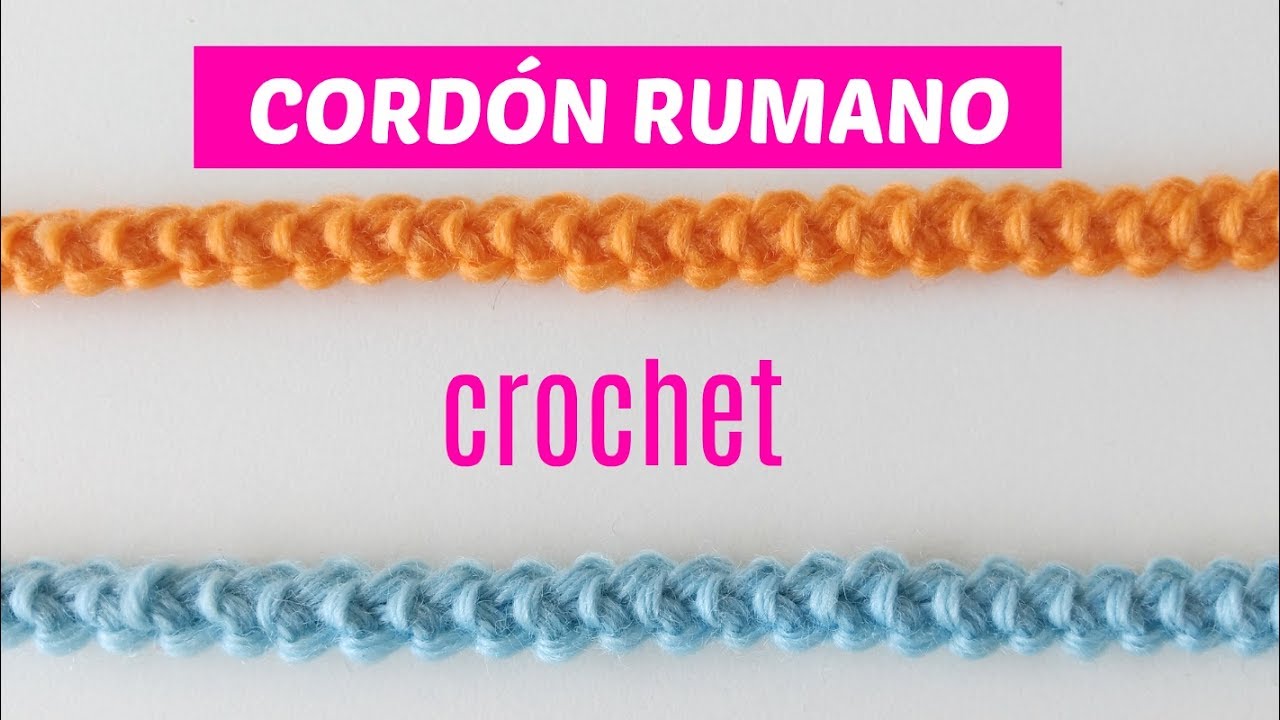Cordón rumano crochet