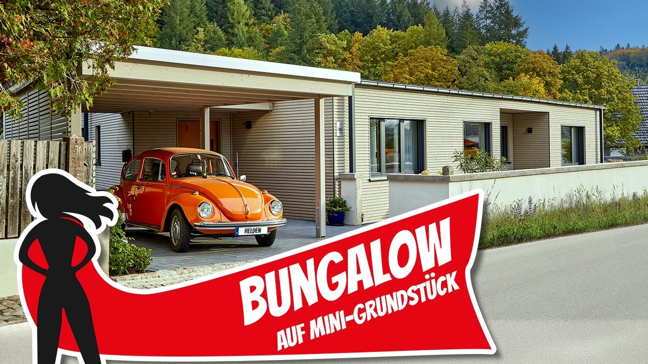 Genialer Bungalow auf Mini-Grundst&uuml;ck! Baufritz | Haustour | Hausbau Helden