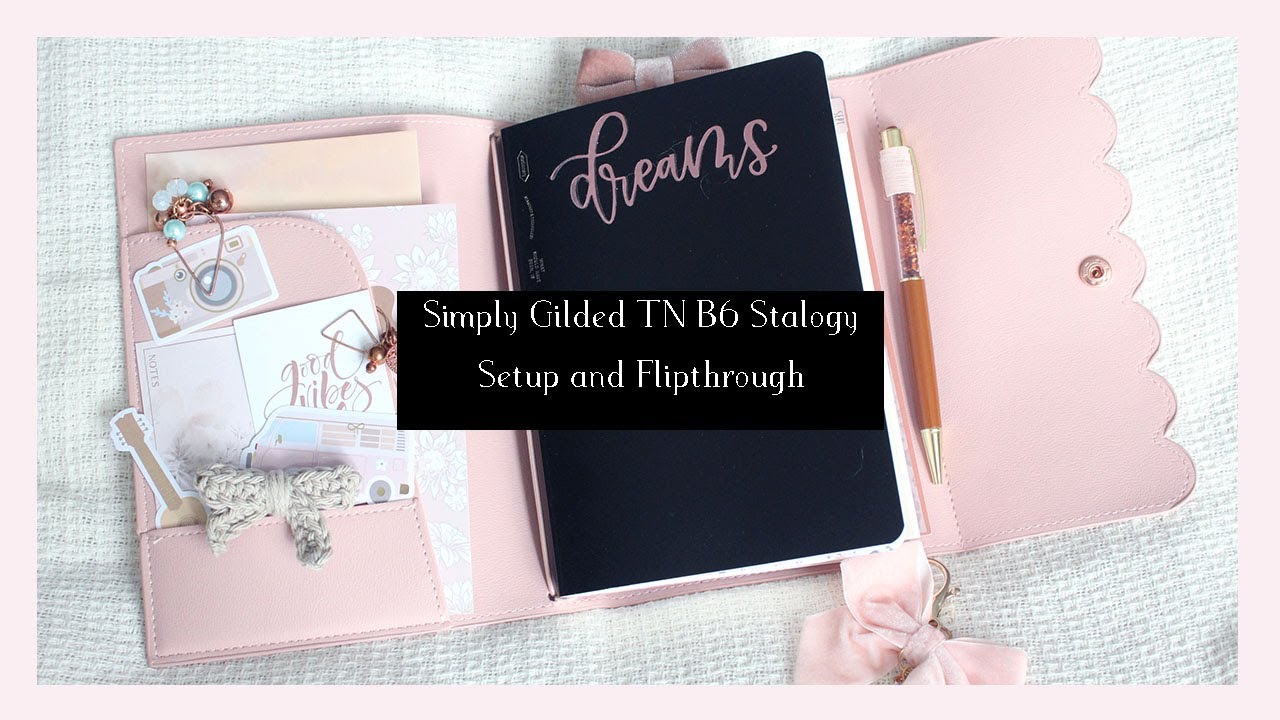 Simply Gilded TN B6 Stalogy Setup and Flipthrough | Ana Jolene Printables | Youtube Planner