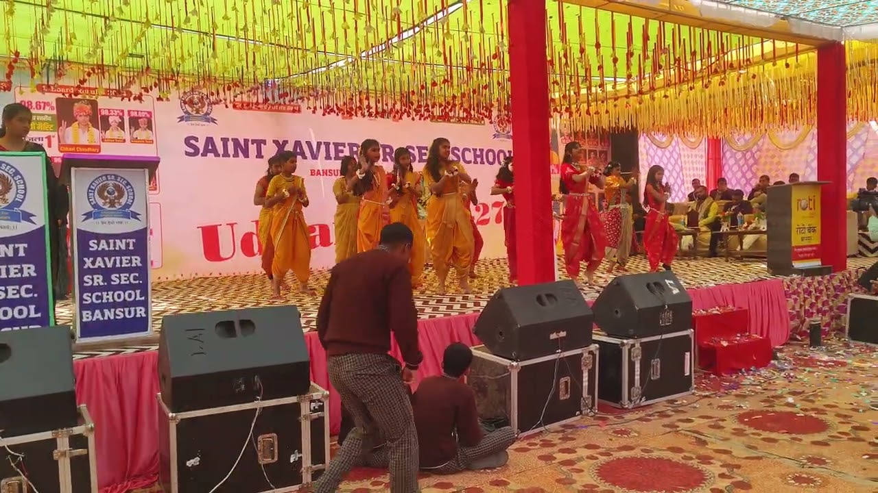 Amazing Performance By saint Xavier school Bansur 🎉🏫 #school #annualfunction #ganeshvandana #dance 