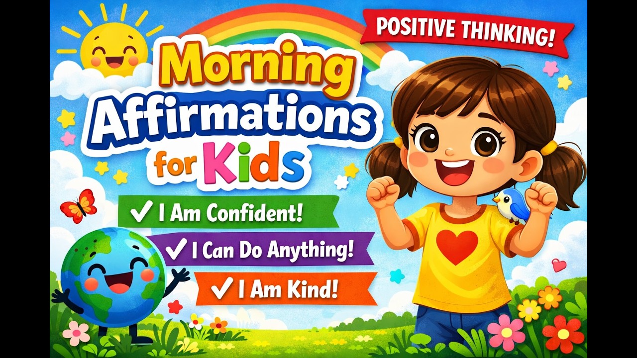 Kids Morning Affirmations 🌞 | Positive Daily Affirmations for a Happy, Confident Day