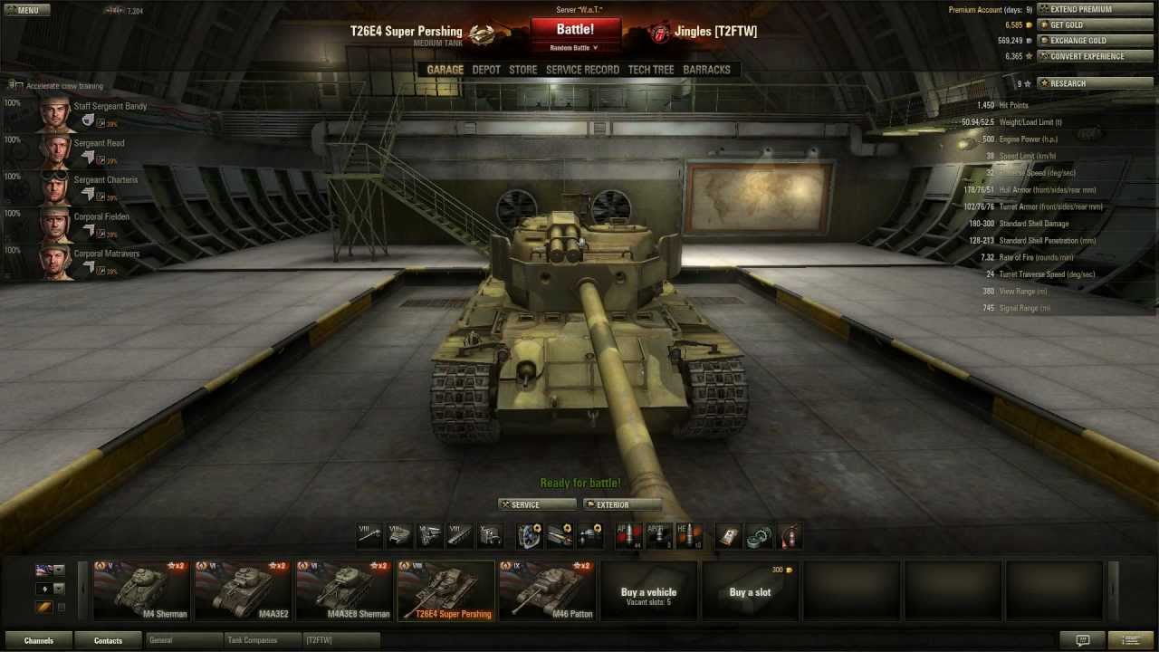 World of Tanks - T26E4 Super Pershing Tier 8 Premium Medium Tank - Survivor