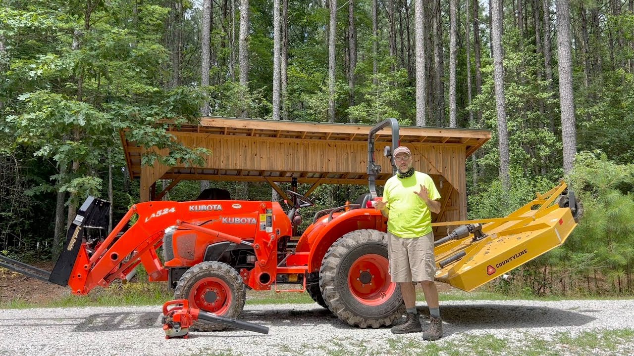 Mowing Fields and Trails with a Bush Hog
