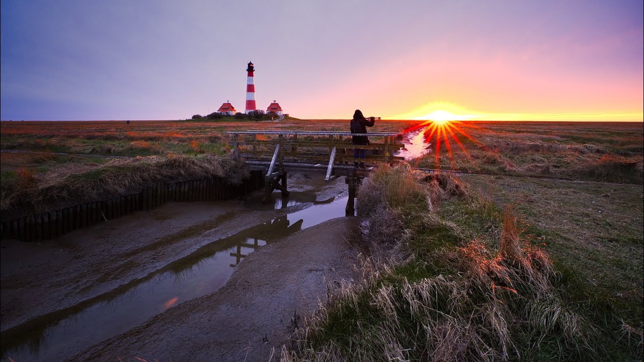 Sonnenuntergang bis Milchstra&szlig;e - Landschaftsfotografie Westerhever Leuchtturm I crsbmn
