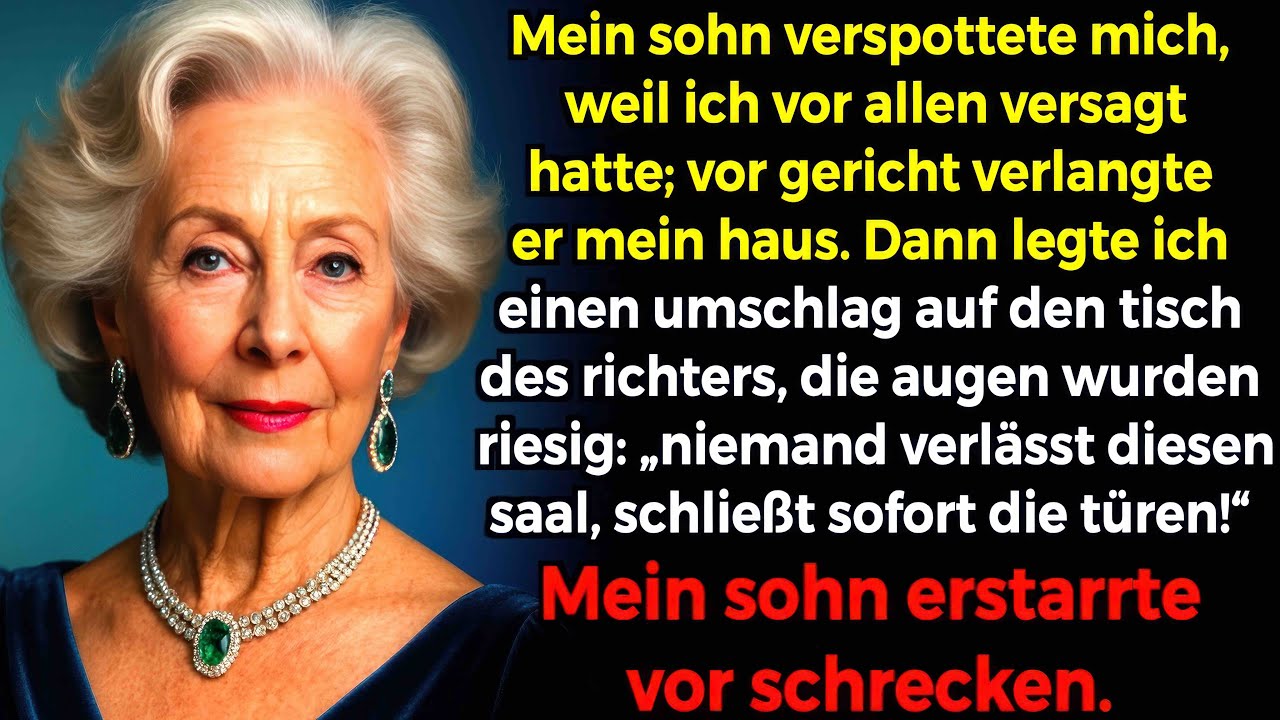 Mein sohn forderte vor gericht mein haus, ich gab dem richter ein kuvert, worauf polizei eintrat..