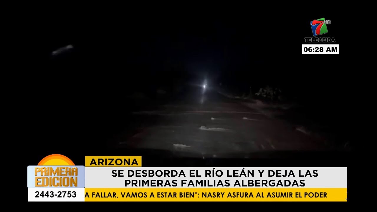 Se desborda el río Lean y deja las primeras familias albergadas
