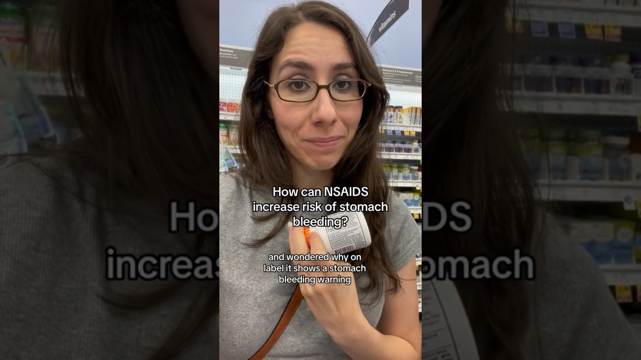 Pharmacist explains NSAID side effect (stomach bleeding) 💊 #shorts #health #medicine