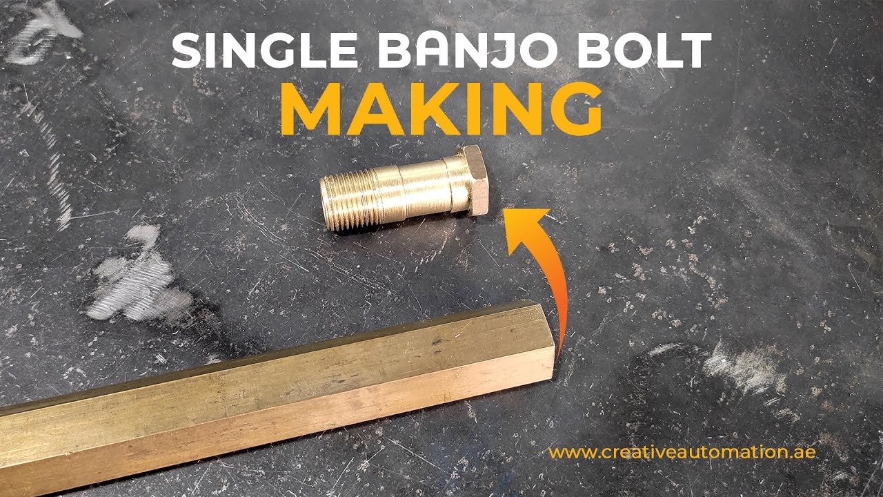 Single banjo bolt making video | how to make bolt | bolt making on manual lathe machine