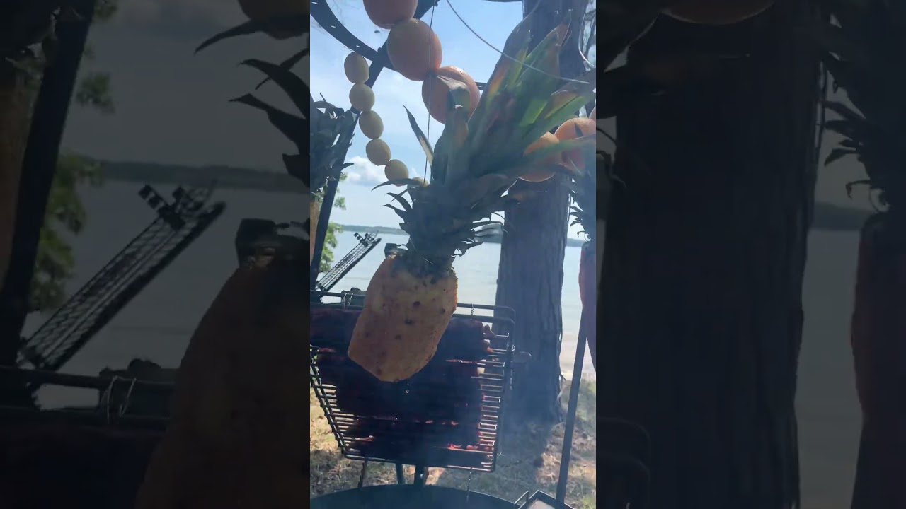 Asado Cooking at the Lake #asado #openfirecooking #viral