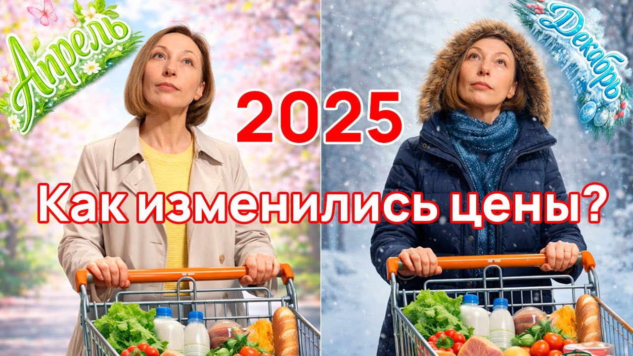 Вопрос цены. Как изменились цены на продукты питания в декабре 2025 года по сравнению с апрелем?