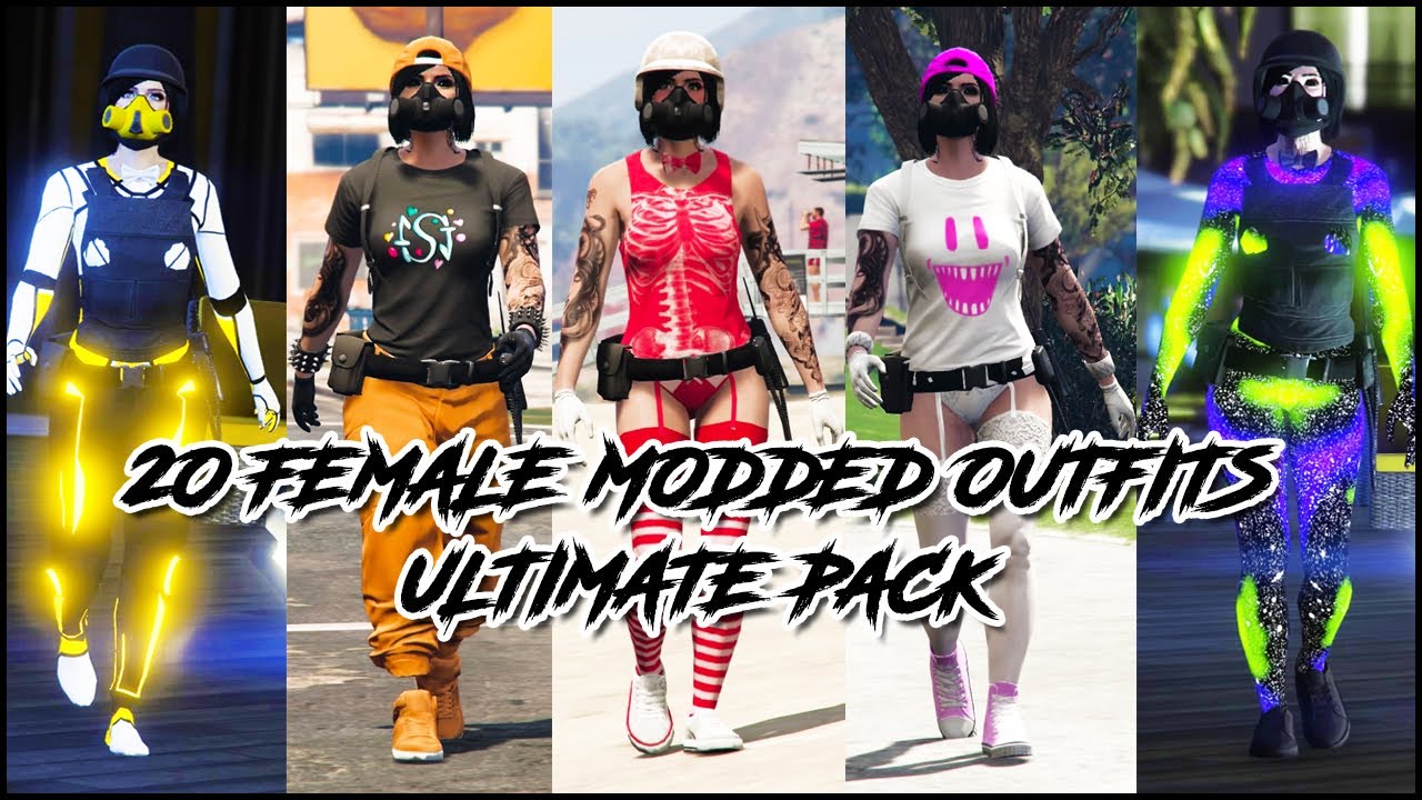 [ULTIMATE PACK] 20 Female Modded Outfits GTA 5 Online [PS4/XBOX ONE/PC]