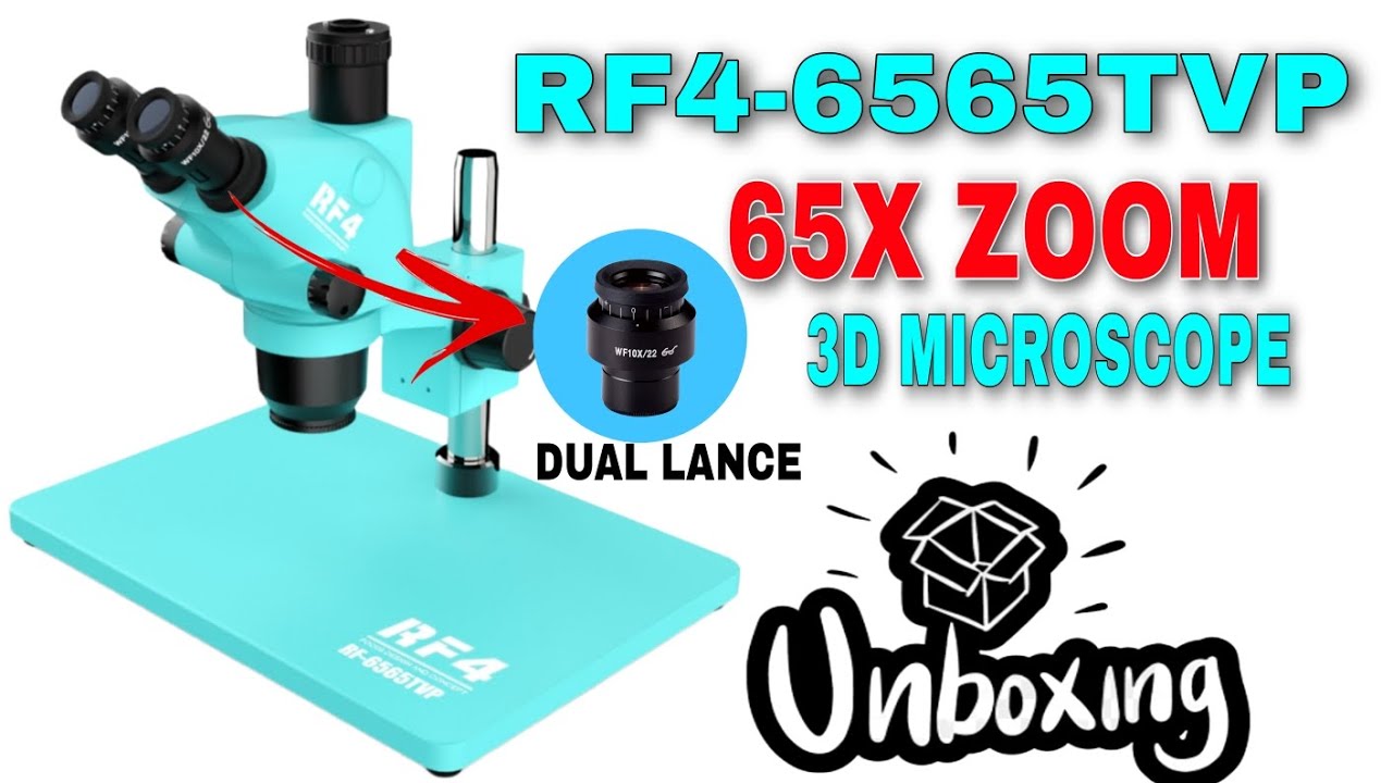 RF4 MICROSCOPE SETUP |Rf4 6565tvp unboxing
