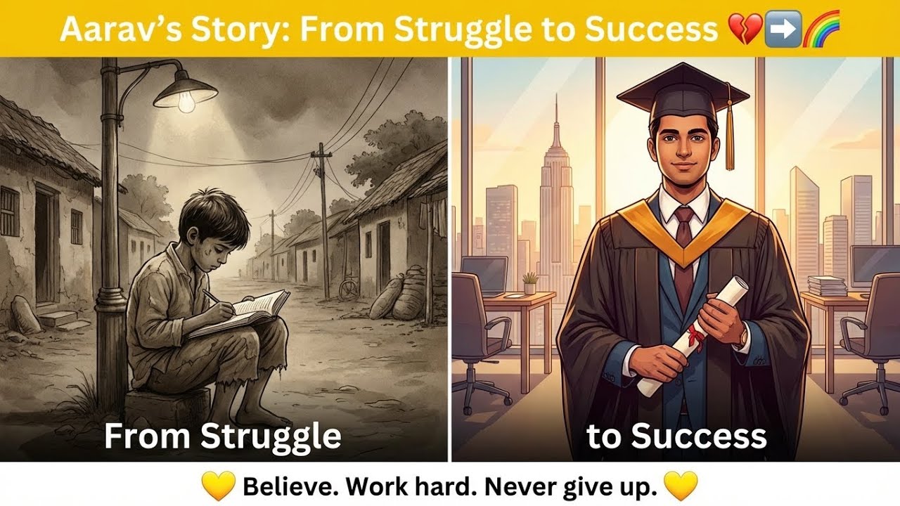 From Struggle to Success 💔➡️🌈 Aarav’s Story