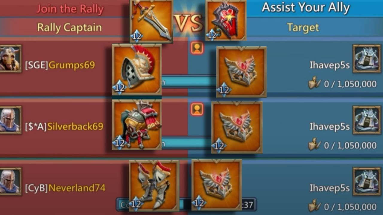 SGE, $*A, BZR Come For My Titan Trap, Titans Capped Left and Right. Lords Mobile.