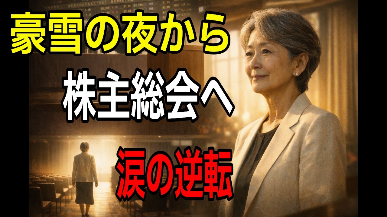 豪雪の夜から株主総会へ—七十二歳女会長の涙と逆転 【スカッとドラマ】
