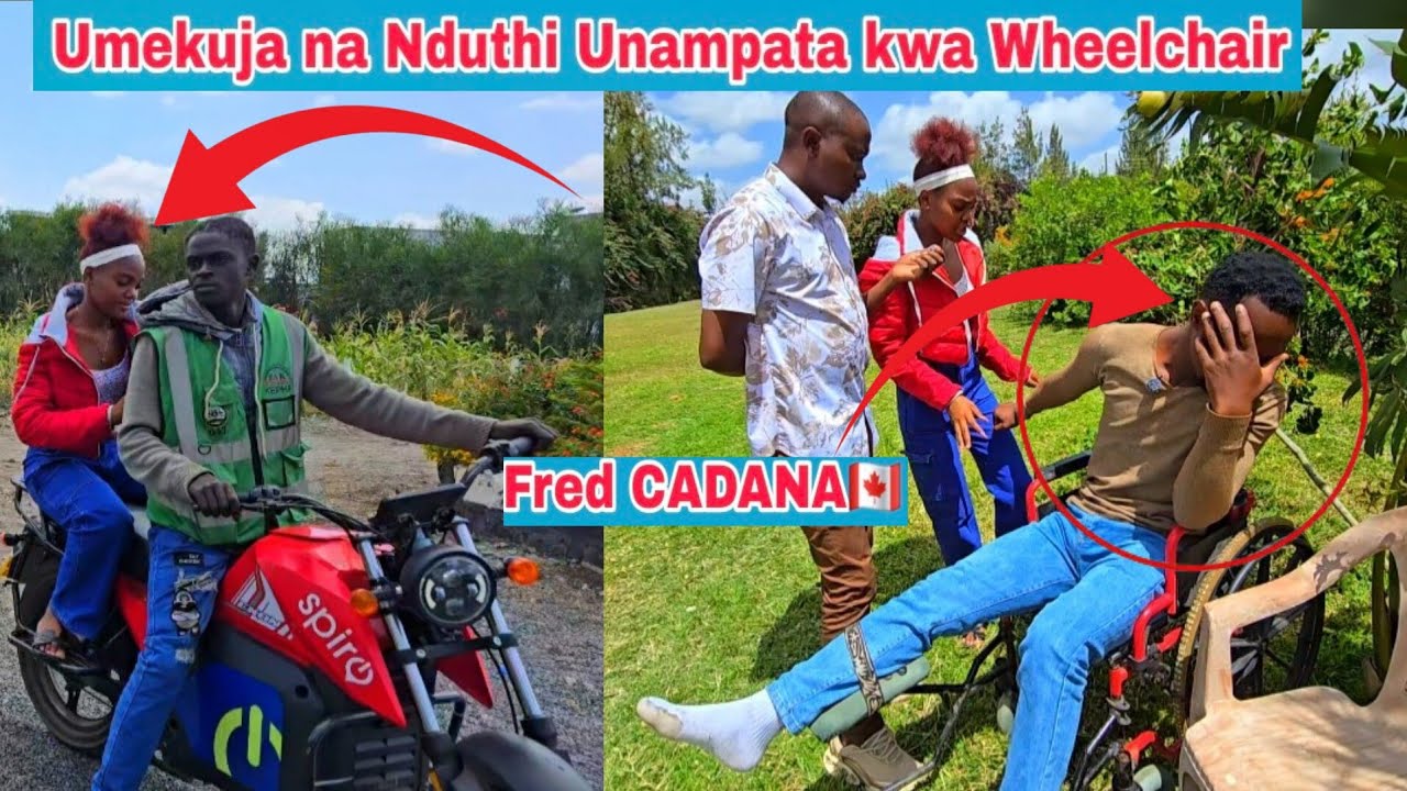 Fred from canada🇨🇦 amejifanya kiwete kwa Wheelchair ona alivyofanyiwa na Girlfriend Boda😭
