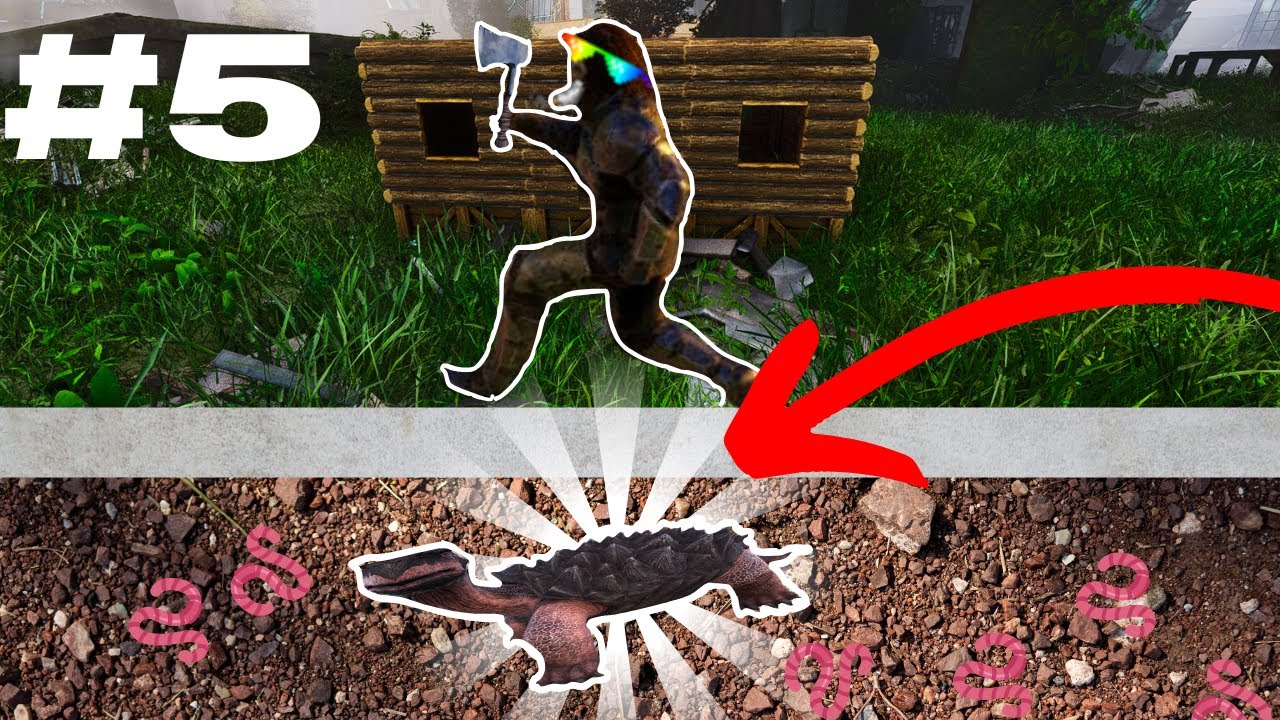 ark extinction episode 5, ya une tortue dans le sol zbi