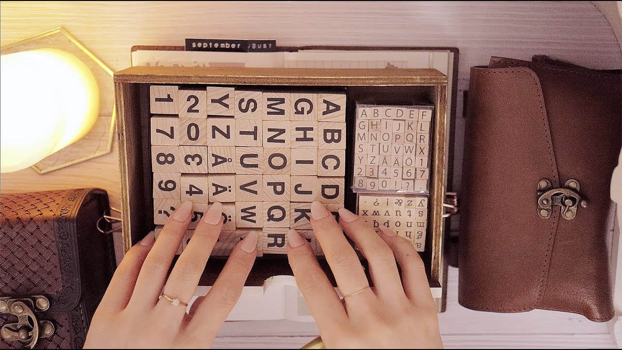 ASMR | Украшение винтажного дневника | no talking