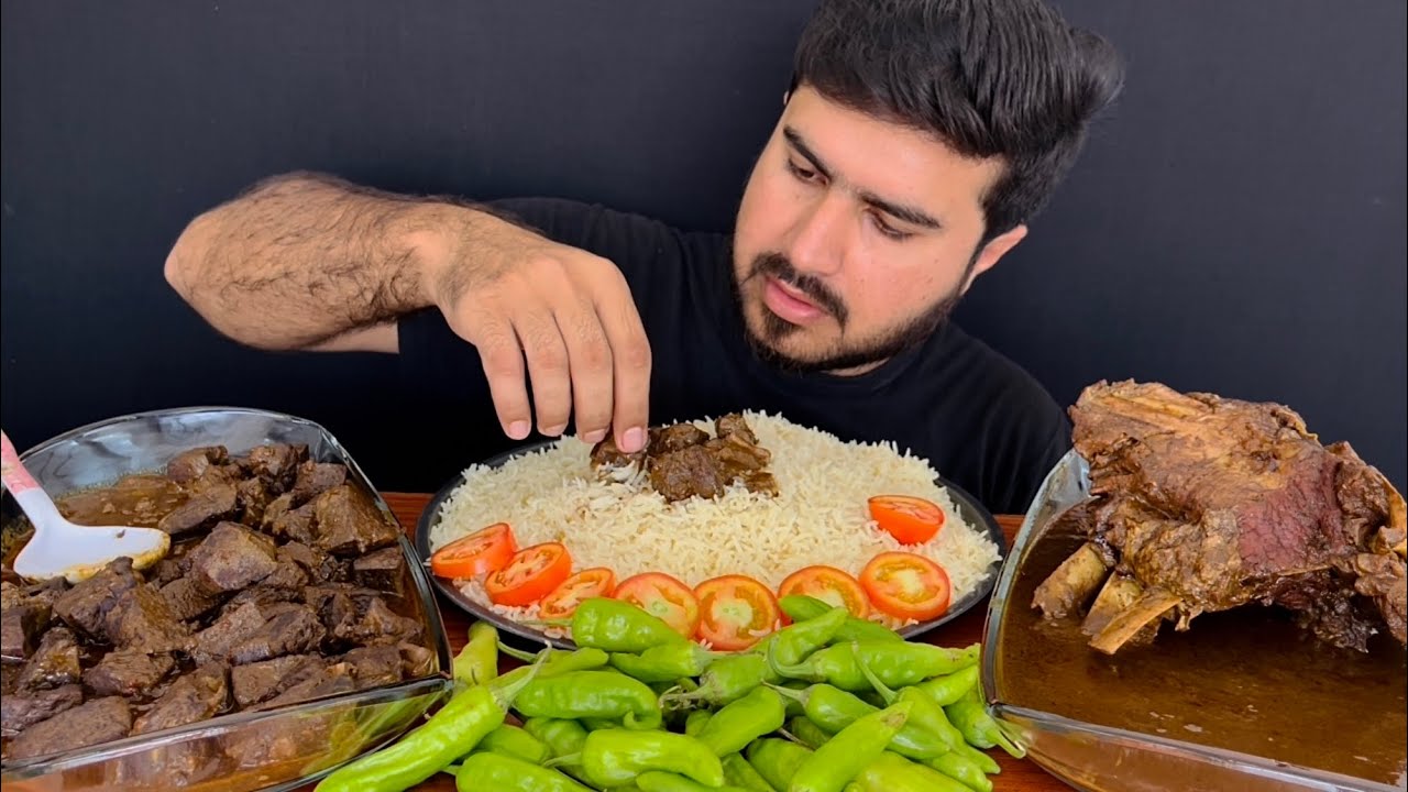 ASMR EATING SPICY MUTTON LIVER CURRY+MUTTON CHAMP CURRY+GREEN CHILLI || REAL MUKBANG(NO TALKING)