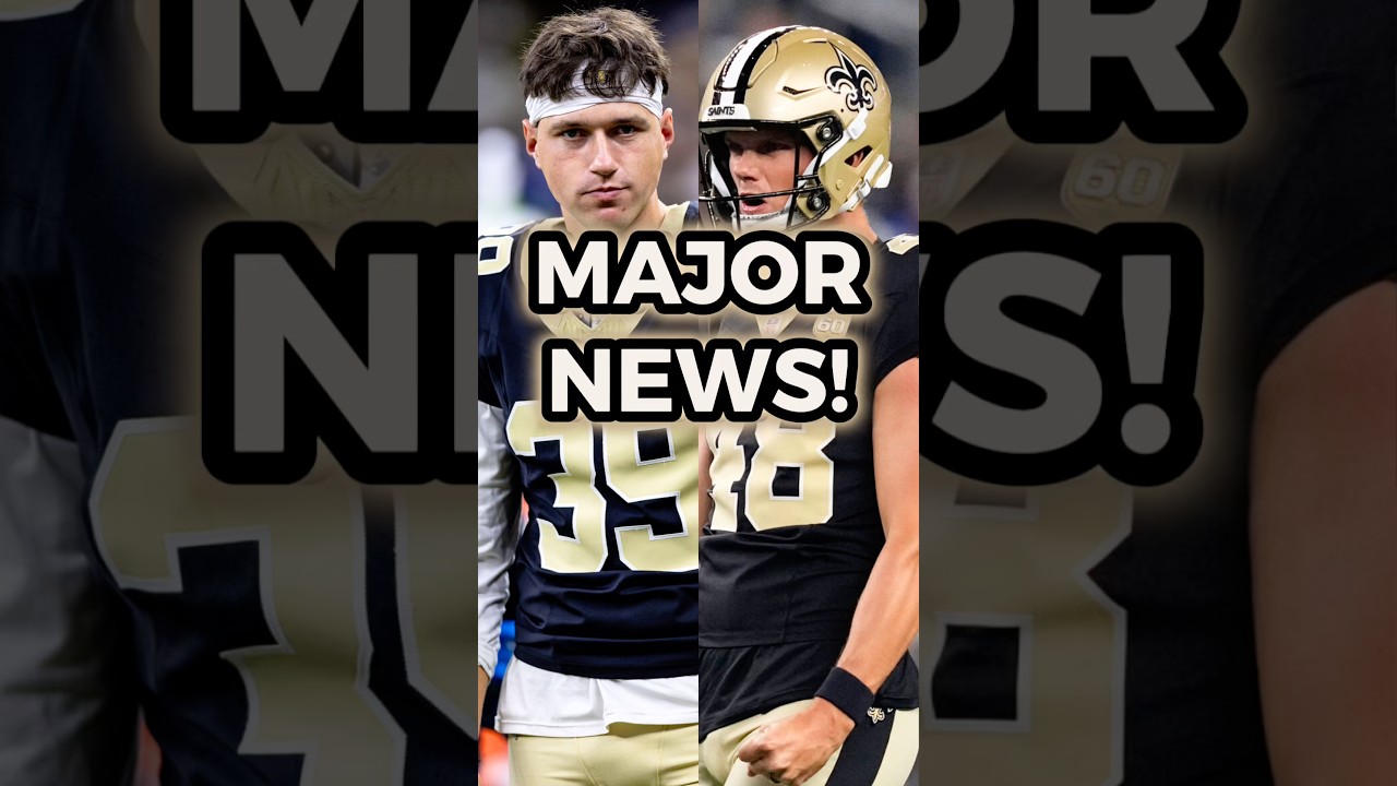 🚨MAJOR NEWS: Saints CUT Charlie Smyth & Daniel Carlson WINS The Job! #nfl #shorts Saints News