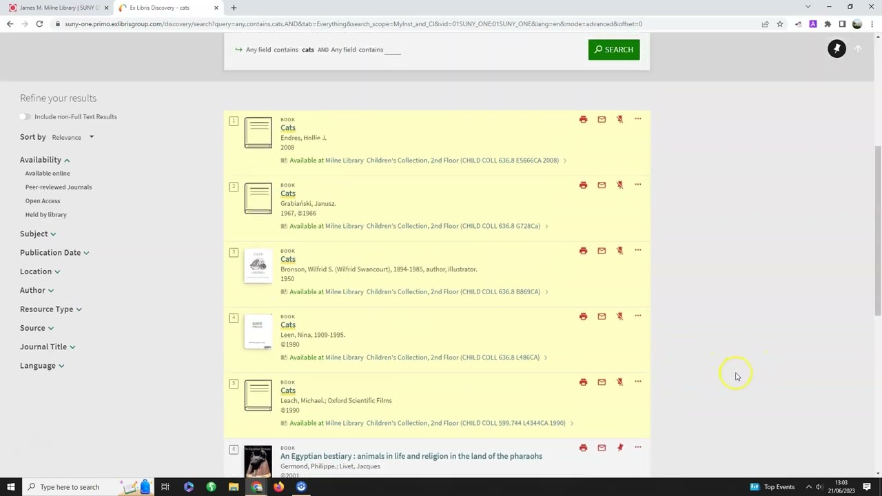How to use Milne Search