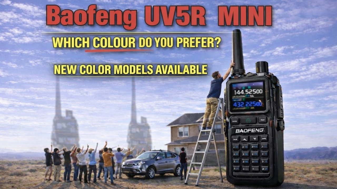 UV5R Mini, тестирование дальности действия новой модели, новые цвета.