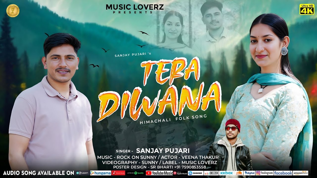 Tera Diwana // Kullvi Love Song // Sanjay Pujari // Rock on Sunny // Veena Thakur