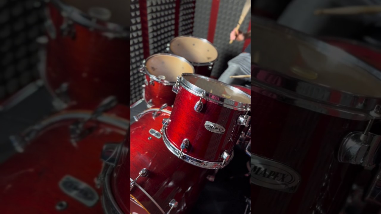 Mapex Pro M Cherry Red Finish 🍒 @MapexDrumsUSA #drums #mapexdrums #mapex #drummer #snare