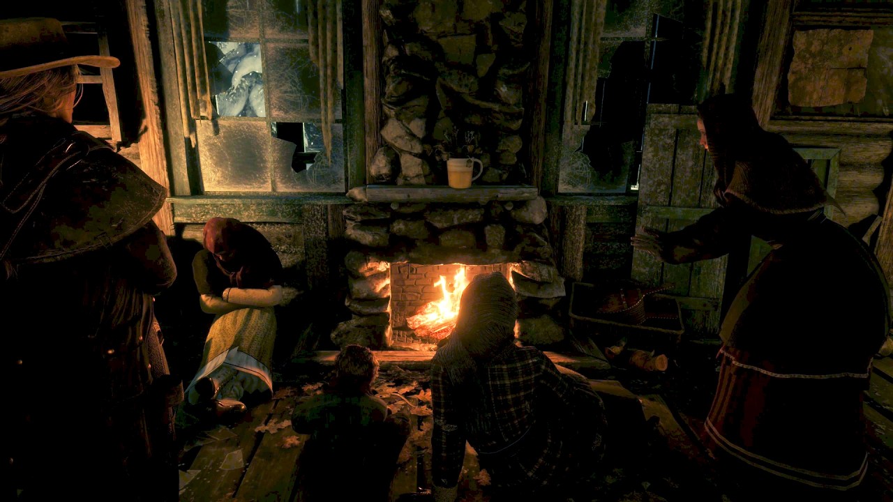 Rescued From The Blizzard To A Warm Fireplace | RDR2 ASMR