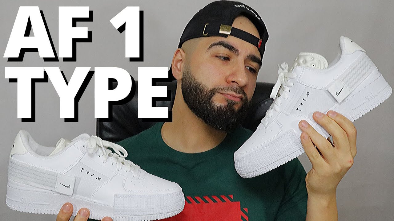 Nike AIR FORCE 1 'TYPE' WHITE On Foot Review