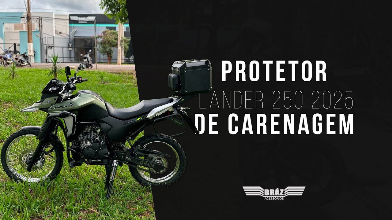 Instalando o protetor de carenagem na Yamaha Lander 250 2025