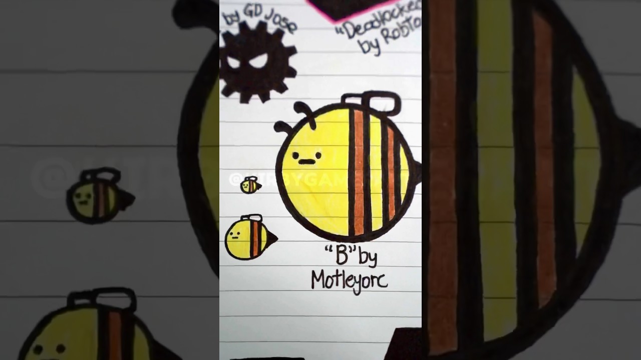 Geometry Dash Boss Fights Drawn! #geometrydash #art