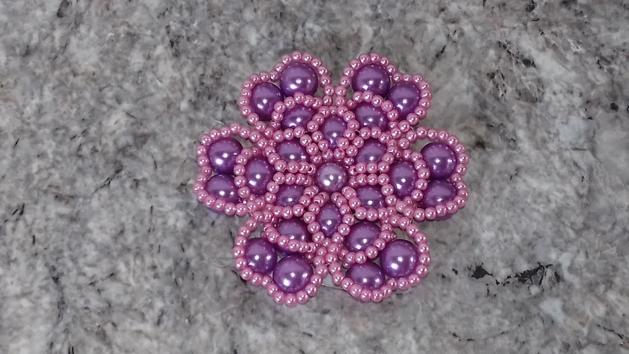 como fazer: flor de perolas Raquel peres - Adriana valerio