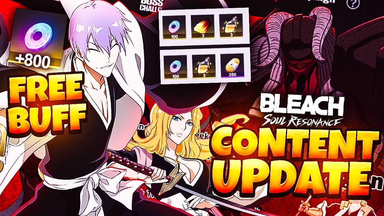 FREE 800 JADES BUFF! NEW UPDATED CONTENT PATCH & GIN INFO | Bleach Soul Resonance