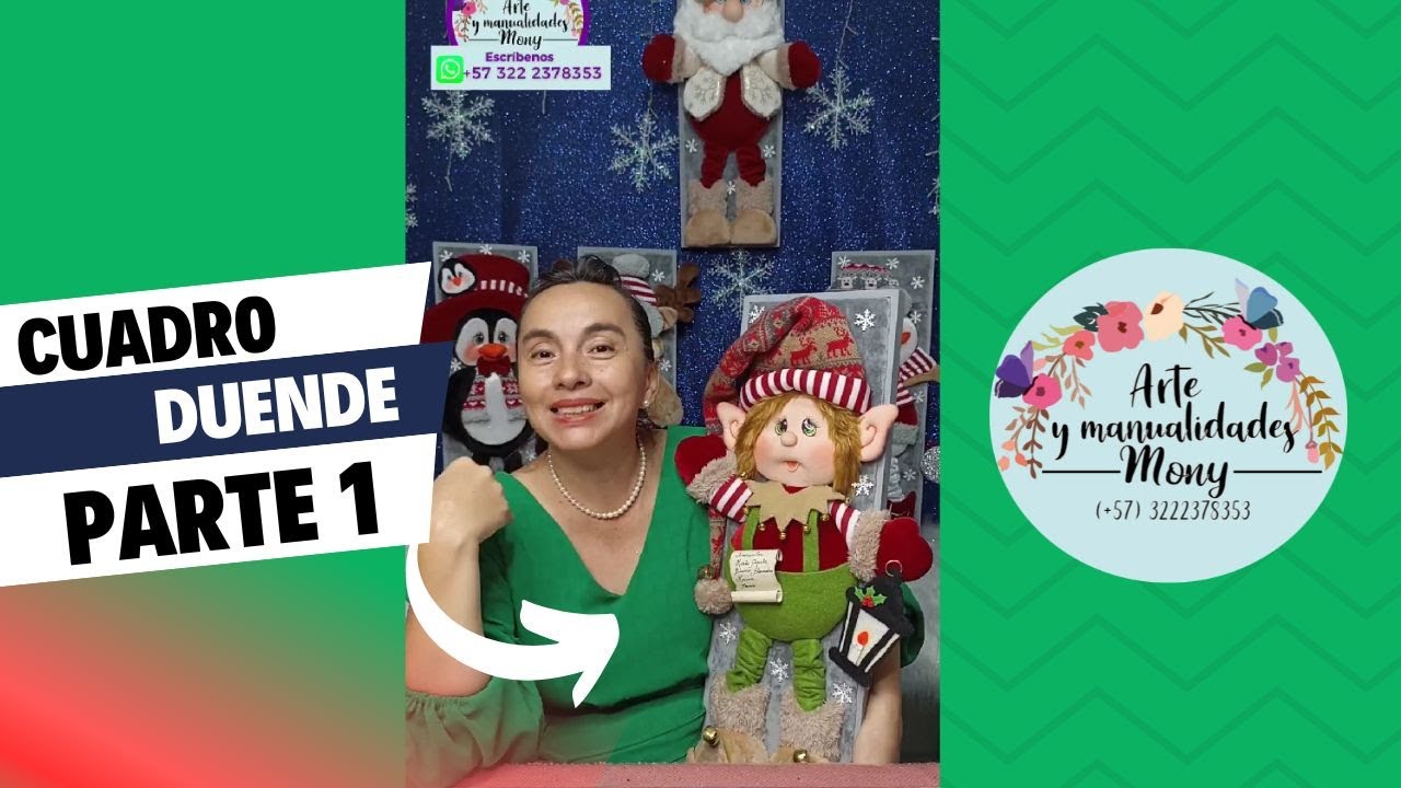 Cuadro Duende o Ayudante de Santa, Colección Encanta Invernal ❄ Parte 1