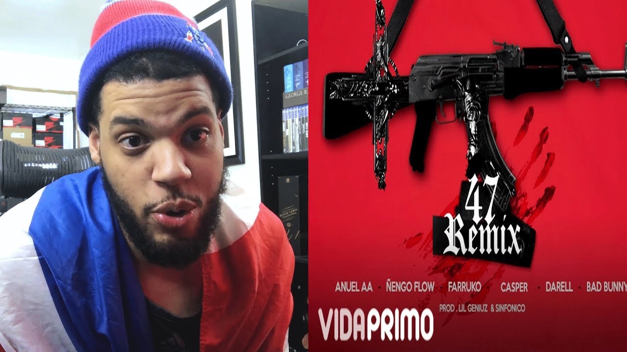 Anuel x Nengo Flow - 47 (Remix) Bad Bunny Darell Farruko Sinfónico Casper [Official Audio] Reaccion