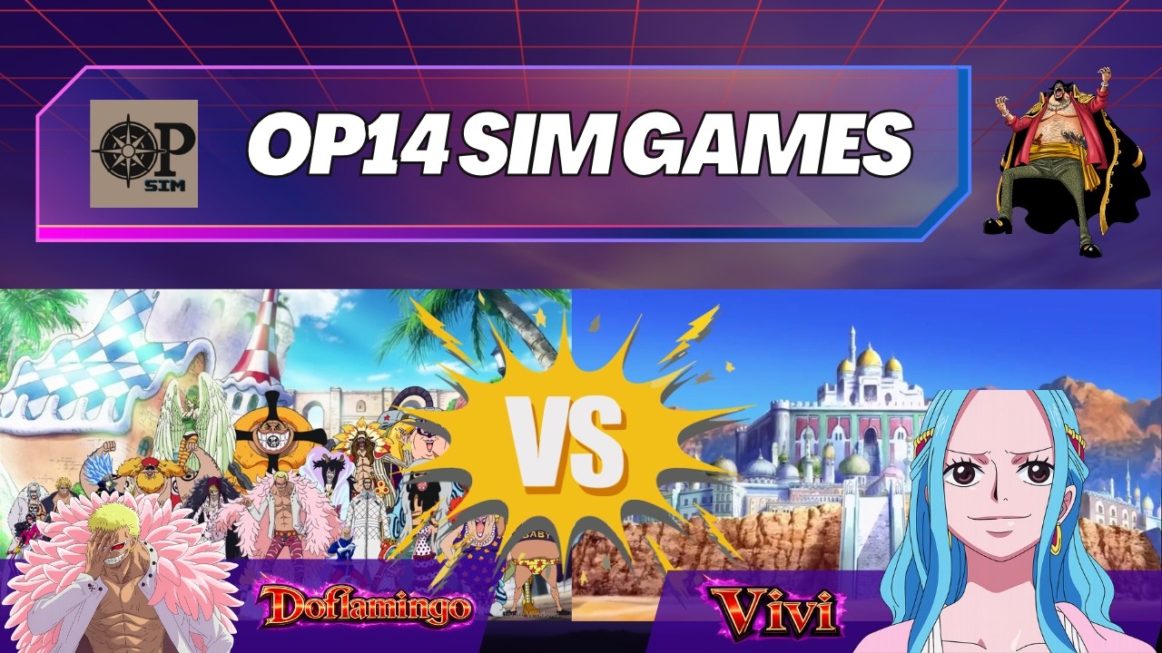 OP14 | EB03 | Purple Doflamingo vs Red Blue Vivi | OPTCG Sim Gameplay | Card Game