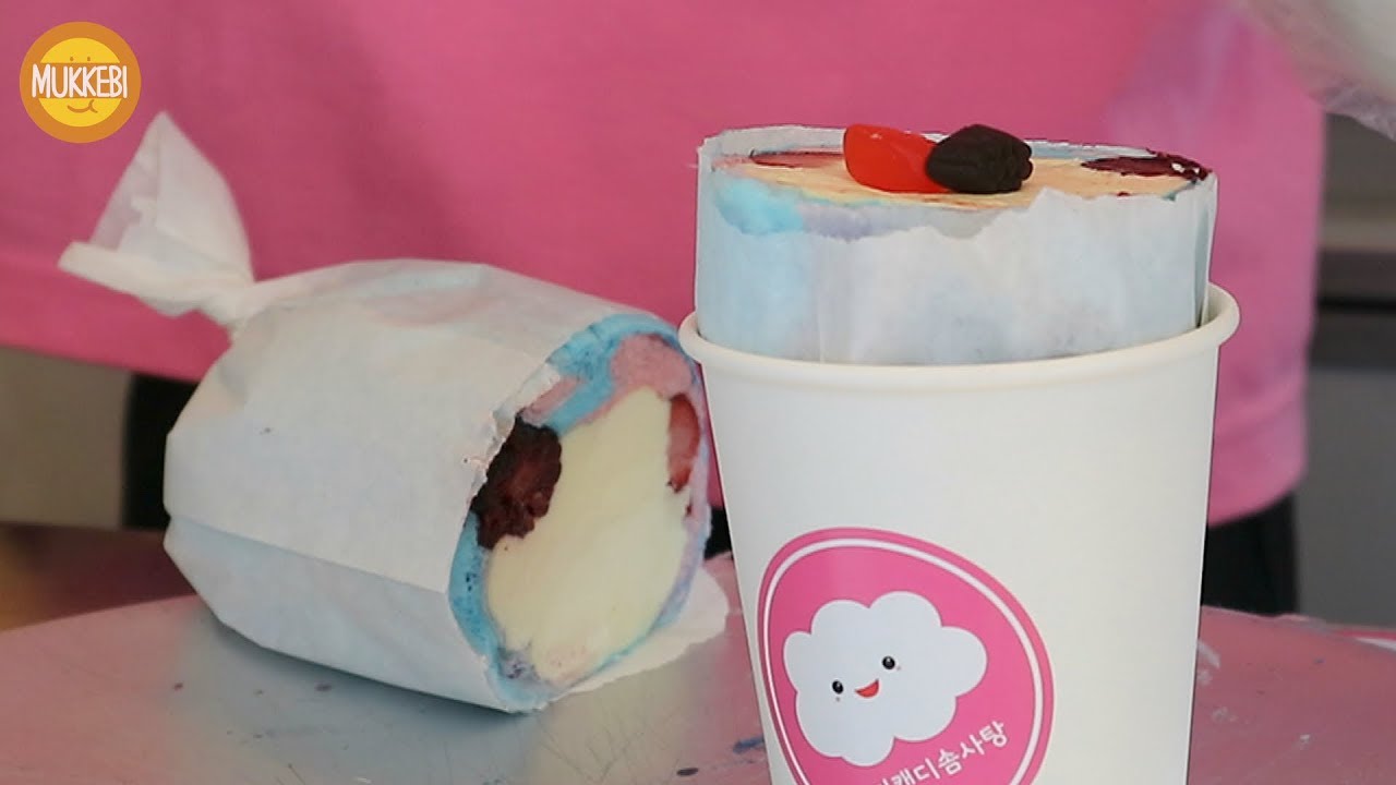 강남 푸드트럭 │ 아이스크림 솜사탕 브리또 │ Cotton Candy Burrito │ 한국 길거리 음식 │ Korean Street Food