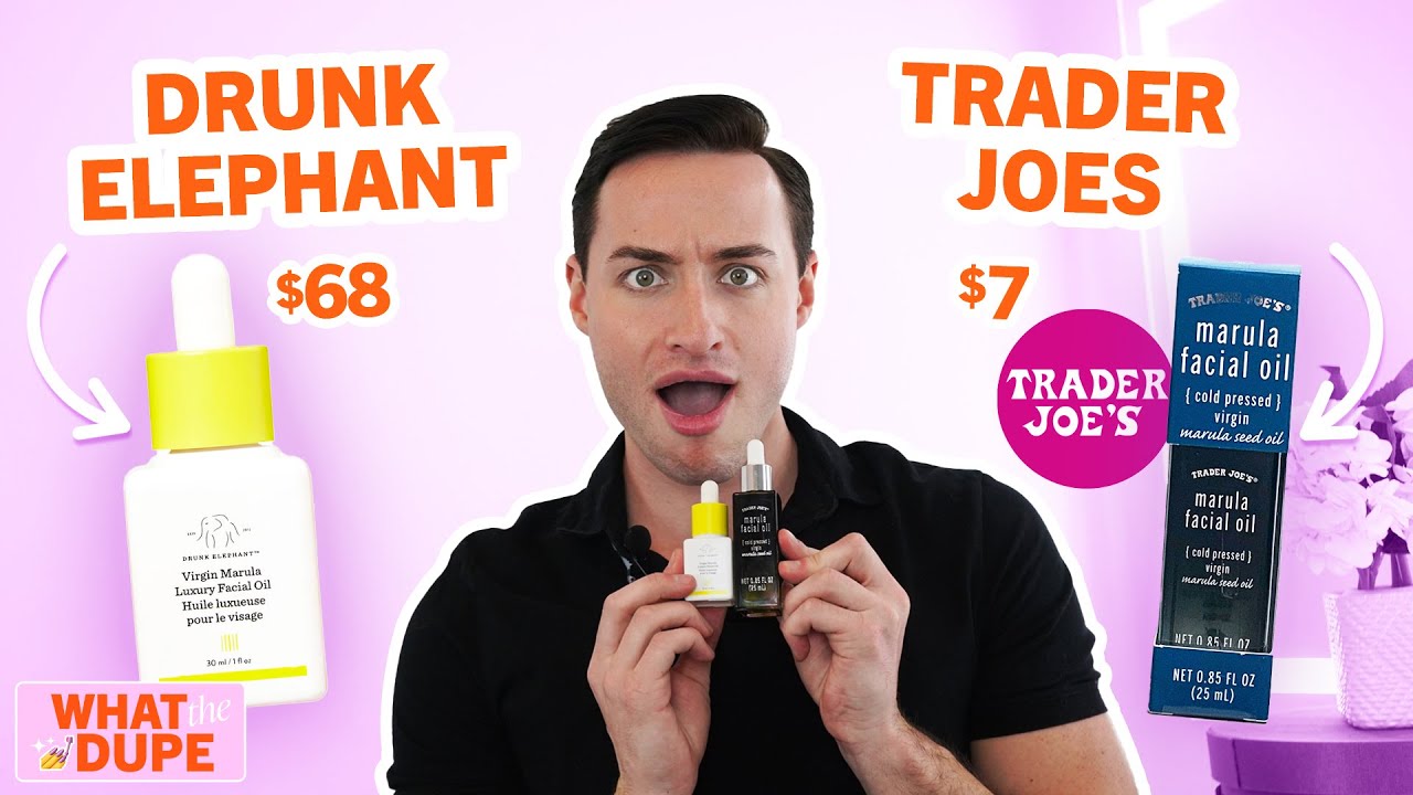 Testing $68 Drunk Elephant Marula Oil vs. $7 Trader Joe's Oil |