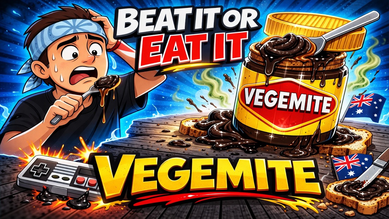 Beat It or Eat It!: Retro Gaming Challenge 🍯 Jar of Vegemite Punishment | Whatever Wednesday