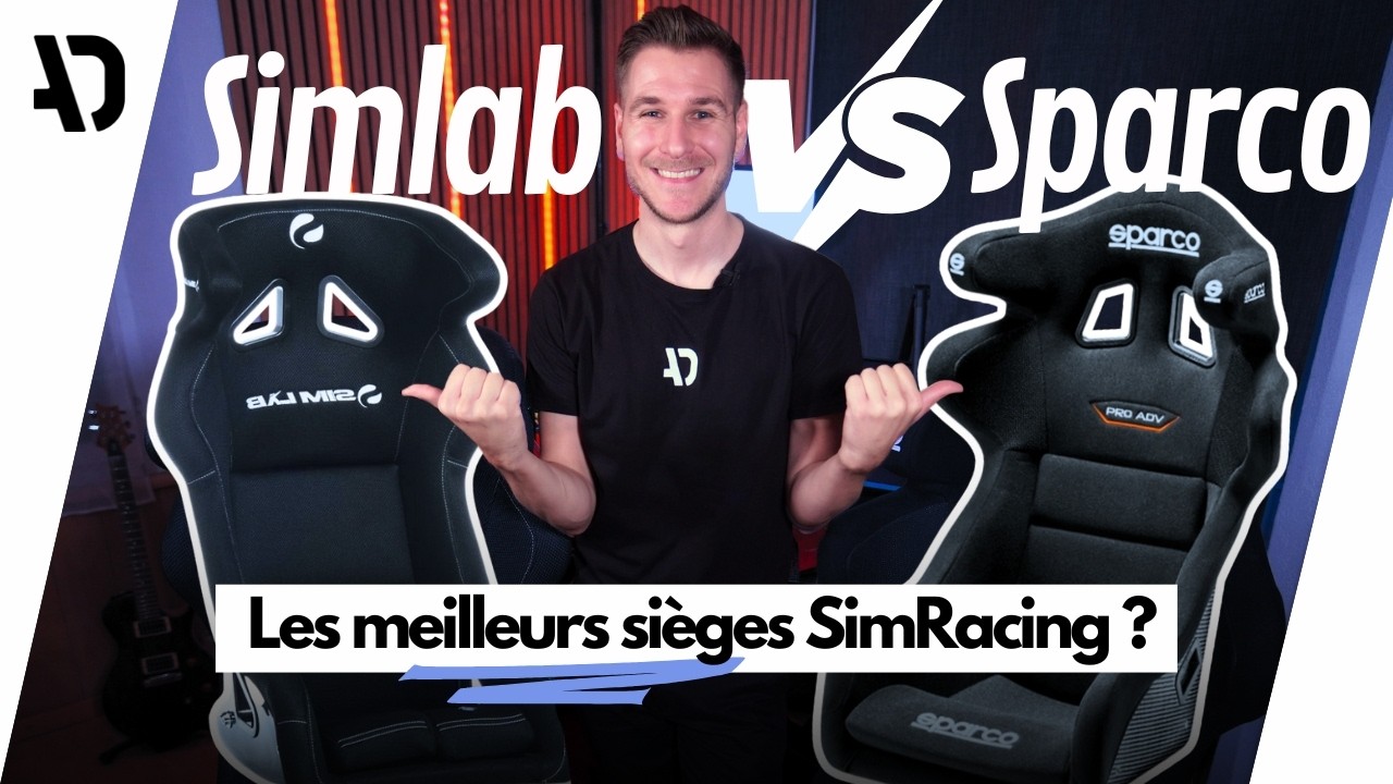 Simlab VS Sparco en SIMRACING  : le MATCH des sièges baquets, entre confort et immersion !