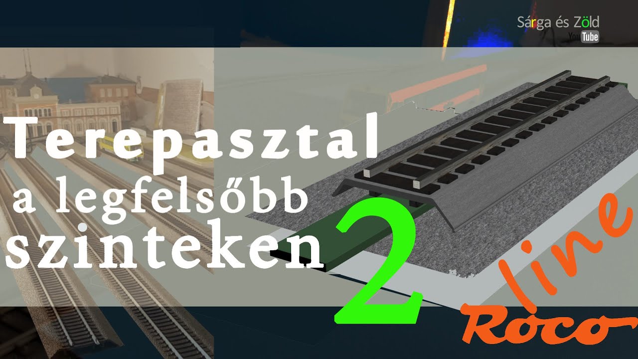 Terepasztal a legfelsőbb szinteken 2 - sín rögzítése - H0