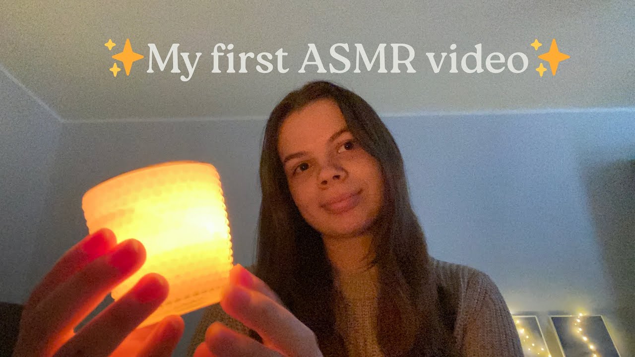 My first ASMR video✨ Tapping and whispering💗