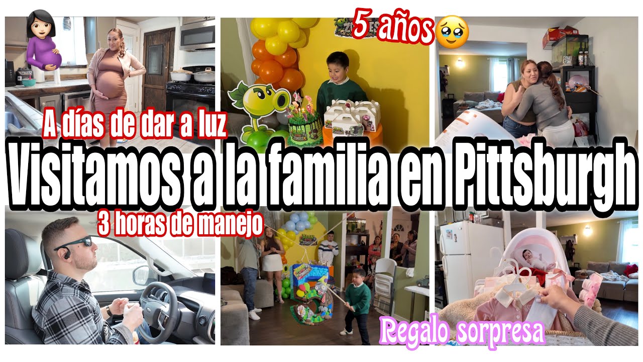 🛣️FUIMOS A VISITAR A LA FAMILIA😍3 HORAS DE MANEJO🚙 CUMPLEAÑOS DE MI SOBRINO🥳REGALOS SORPRESA🥹🤰🏻