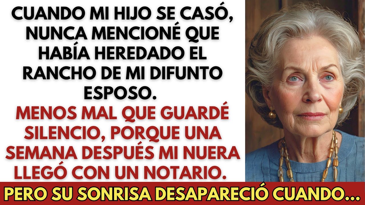 Cuando mi hijo se casó, no le dije que heredé el rancho de mi esposo—menos mal que no lo hice…